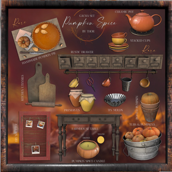 Second Life Marketplace - ..::THOR::.. Potted Pumpkin - Pumpkin Spice